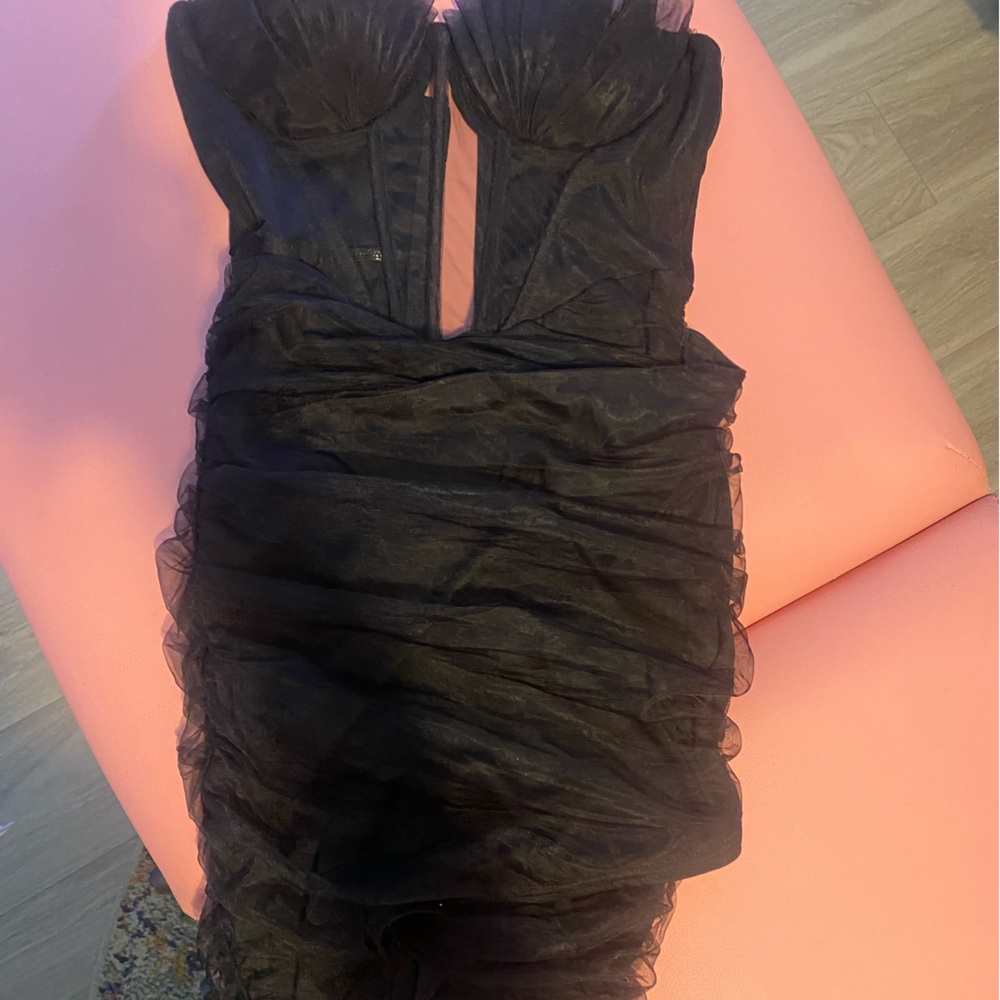 Black elegant evening dress Short/size small